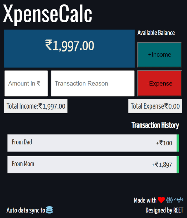 XpenseCalc