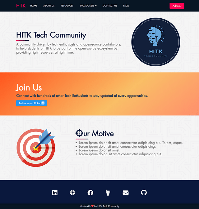 Frontend of HITK Community(contri.)